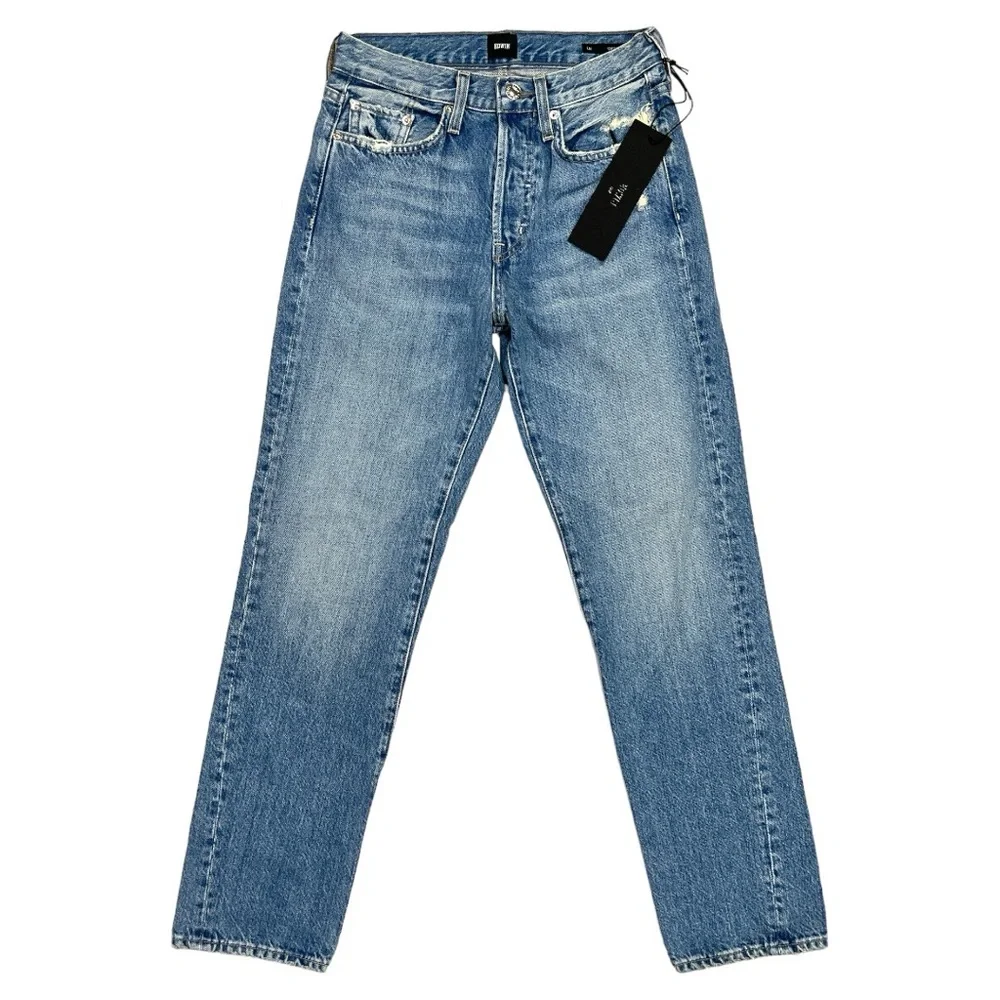 NWT Edwin CAI Classic Straight Jeans in Blue Shield Size 25